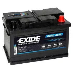   Exide Dual Marine AGM EP600 akkumulátor, 12V 70Ah 760A J+ EU, magas