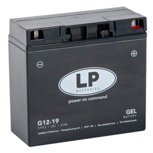 Landport G12-19 motorakkumulátor, zárt, zselés, 12V 21Ah 230A