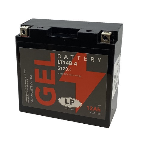 Landport GEL 12Ah 180A Bal+ Motorakkumulátor (GEL-LT14B-4)