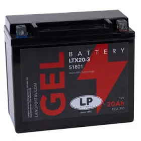 Landport GEL 20Ah 310A Jobb+ Motorakkumulátor (GEL-LTX20-3)