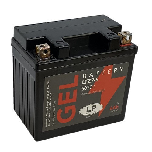 Landport GEL 6Ah 90A Jobb+ Motorakkumulátor (GEL-LTZ7-S)