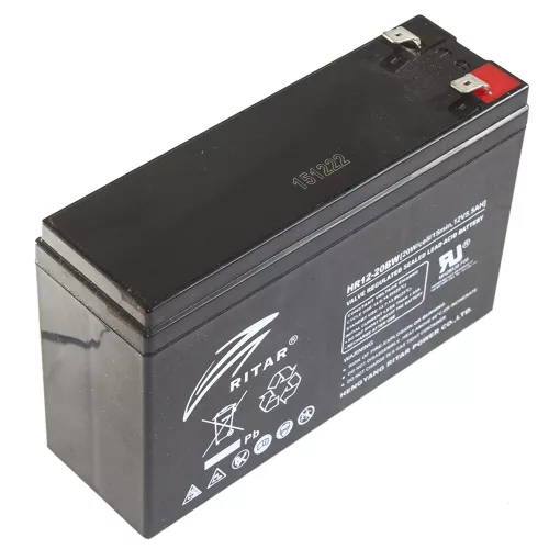Ritar HR12-20BW-F2 12V 5Ah nagy áramú zárt ólomakkumulátor (téglatest)