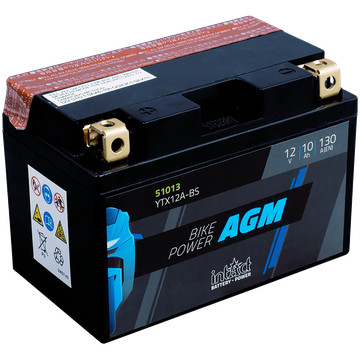 IntAct - 12v 10ah - AGM motor akkumulátor bal+  * YTX12A-BS    