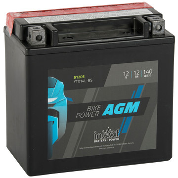 IntAct - 12v 12ah - AGM motor akkumulátor - jobb+  * YTX14L-BS    