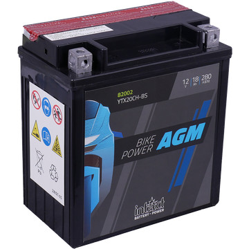 IntAct - 12v 18ah - AGM motor akkumulátor - bal+  * YTX20CH-BS     