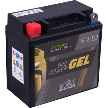 IntAct - 12v 9ah - GEL motor akkumulátor bal+  * 12N9-4B-1    