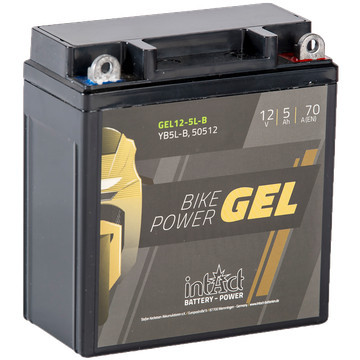 IntAct - 12v 5ah - GEL motor akkumulátor jobb+  * YB5L-B 