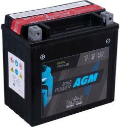 Intact - 12v 12ah - zselés motor akkumulátor - bal+  * YTX14-BS   