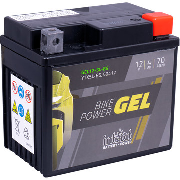 IntAct - 12v 4ah - GEL motor akkumulátor - jobb+  * YTX5L-BS   