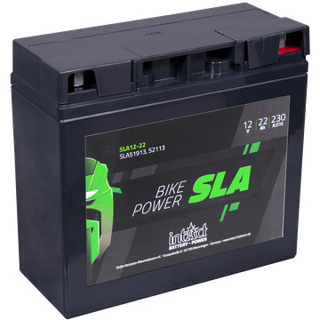 IntAct - 12V 22Ah - SLA motor akkumulátor - jobb+  * SLA 12-22    