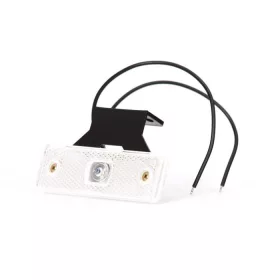 Helyzetjelző első fehér, LED, tartóval W44