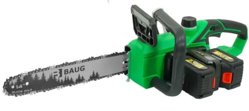 BAUG Akkumulátoros láncfűrész, szénkefementes 40 V, 2x3.0Ah