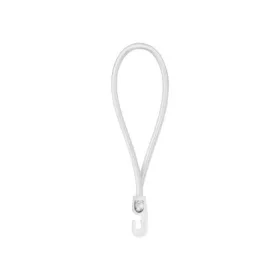 Gumipók 4 mm x 25 cm, pvc horog, fehér
