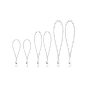   Gumipók klt. 4 mm, 2 x 18 cm, 2 x 25 cm, 2 x 40 cm, pvc horog fehér