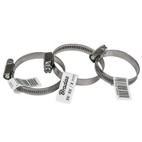 Csőbilincs csigamenetes, rozsdamentes 16-27mm