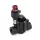 DC mágnesszelep áramlásszabályozással, 9-24 V DC 50/60 Hz, Belső menet 2x GW 3/4"