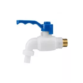 Kerti csap PVC 1/2 col, bekötés fém 1/2 col