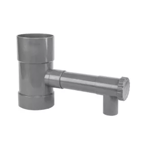 Szelepes esővízgyűjtő - 90mm - szürke