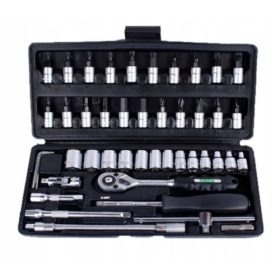 Kulcs klt. HONITON, 1/4 colos, 4-14mm, 46 db-os