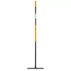   Gereblye ergonomikus markolattal, 32cm széles edzett bóracél fejjel,  156cm