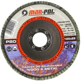 MAR-POL Lamellás csiszoló 125 mm P80 (M07976)