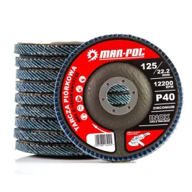 MAR-POL Lamellás csiszoló 125mm p40, INOX (M07981)