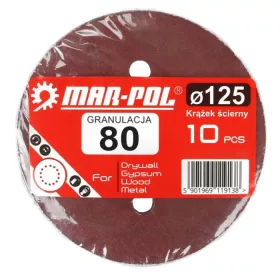 MAR-POL Csiszolókorong 125mm P80 (M08030)