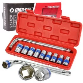   MAR-POL Dugókulcs klt. 1/2", 10 db-os 10-24 mm (M58201)