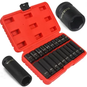   MAR-POL Gépi dugókulcs klt. 20db-os 10-19mm 1/2” MAR-POL *A (M58259)