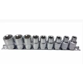  MAR-POL Dugókulcs klt., 9 db-os TORX 1/2" (E10-E24) (M66421)