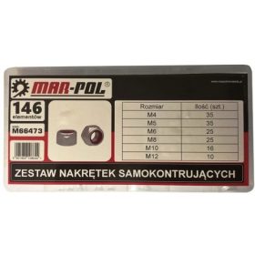   MAR-POL Csavar anya készlet 146db-os M4-M12-ig MAR-POL (M66473)