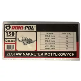 MAR-POL Pillangócsavarok klt. 150 db-os (M66475)