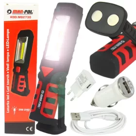   MAR-POL Ledes szerelőlámpa 3W-240Lumen Li-ion MAR-POL (M82730)