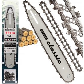   MAR-POL Láncvezető 2db lánccal, 14" / 3/8" / 1,3 mm / 52 szemes Classic *A (M86603)