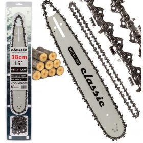   MAR-POL Láncvezető 2db lánccal, 15" / 0,325" / 1,5 mm / 64 szemes Classic *A (M86605)