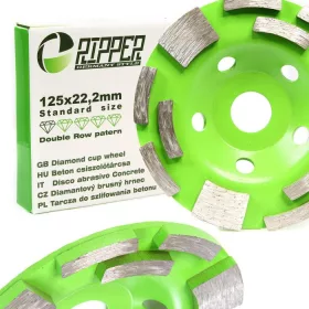   MAR-POL Szegmenses csiszolótárcsa betonhoz 125 mm/22,2 mm dupla soros (M90906)