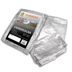   Ponyva, ezüst 4x5 m, 120gr/nm(K10)-(A névleges mérettől a valós méreteltérés akár 5% is lehet.)