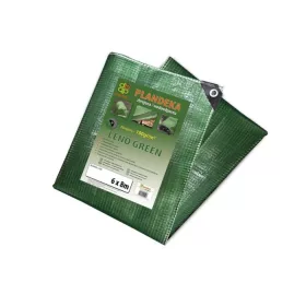   Ponyva-megerősített LENO GREEN 6 x 8m 100g zöld, áttetsző