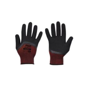 Védőkesztyű 8 FLASH GRIP RED FULL, latex.