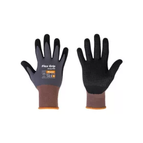 Védőkesztyű 10 FLEX GRIP SANDY PRO, nitril-spandex.