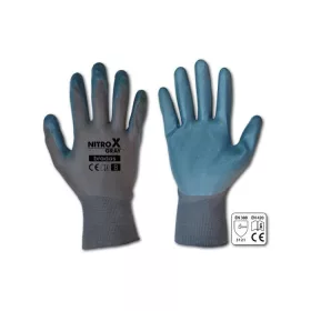 Védőkesztyű 9 NITROX GRAY, nitril. *A