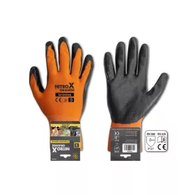 Védőkesztyű 9 NITROX ORANGE, nitril."B"