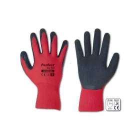 Védőkesztyű 10 PERFECT GRIP RED, latex. ÖMLESZTVE.