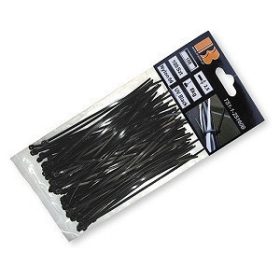   Kábelkötegelő 2,5x100mm UV fekete 100 db (K250/500) (TS1125100B)