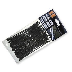   Kábelkötegelő 3,6x200mm UV fekete 100 db (K100/800) (TS1136200B)