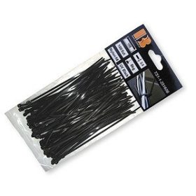   Kábelkötegelő 3,6x370mm UV fekete 100 db (K100/100) (TS1136370B)