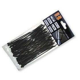   Kábelkötegelő 4,8x300mm UV fekete 100 db (K100/400) (TS1148300B)