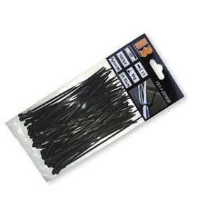   Kábelkötegelő 4,8x350mm UV fekete 100 db (K50/200) (TS1148350B)