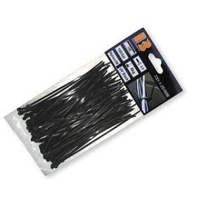   Kábelkötegelő 4,8x400mm UV fekete 100 db (K50/150) (TS1148400B)