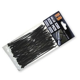   Kábelkötegelő 7,6x250mm UV fekete 100 db (K50) (TS1176250B)